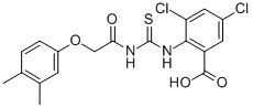 3,5-DICHLORO-2-[[[[(3,4-DIMETHYLPHENOXY)ACETYL]AMINO]THIOXOMETHYL]AMINO]-BENZOIC ACID CAS#: 530152-43-3