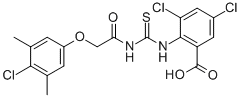 3,5-DICHLORO-2-[[[[(4-CHLORO-3,5-DIMETHYLPHENOXY)ACETYL]AMINO]THIOXOMETHYL]AMINO]-BENZOIC ACID CAS#: 531538-35-9