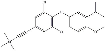 ((3,5-DICHLORO-4-(3-ISOPROPYL-4-METHOXYPHENOXY)PHENYL)ETHYNYL)TRIMETHYLSILANE CAS#: 525575-59-1