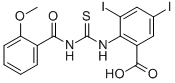 3,5-DIIODO-2-[[[(2-METHOXYBENZOYL)AMINO]THIOXOMETHYL]AMINO]-BENZOIC ACID CAS#: 530133-22-3