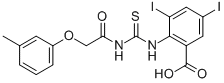 3,5-DIIODO-2-[[[[(3-METHYLPHENOXY)ACETYL]AMINO]THIOXOMETHYL]AMINO]-BENZOIC ACID CAS#: 530138-79-5
