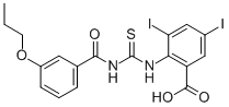 3,5-DIIODO-2-[[[(3-PROPOXYBENZOYL)AMINO]THIOXOMETHYL]AMINO]-BENZOIC ACID CAS#: 531533-66-1