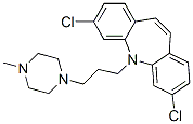 3,7-Dichloro-5-[3-(4-methylpiperazino)propyl]-5H-dibenz[b,f]azepine CAS#: 63918-69-4
