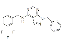 3H-1,2,3-Triazolo[4,5-d]pyrimidin-7-amine, 5-methyl-3-(phenylmethyl)-N-[[3-(trifluoromethyl)phenyl]methyl]- (9CI) CAS#: 606108-25-2