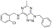 3H-1,2,3-Triazolo[4,5-d]pyrimidin-7-amine, N-[(2-chlorophenyl)methyl]-5-methyl-3-(phenylmethyl)- (9CI) CAS#: 606108-23-0