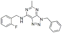 3H-1,2,3-Triazolo[4,5-d]pyrimidin-7-amine, N-[(2-fluorophenyl)methyl]-5-methyl-3-(phenylmethyl)- (9CI) CAS#: 606108-21-8