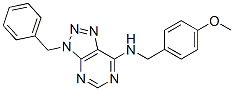3H-1,2,3-Triazolo[4,5-d]pyrimidin-7-amine, N-[(4-methoxyphenyl)methyl]-3-(phenylmethyl)- (9CI) CAS#: 606108-04-7