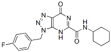3H-1,2,3-Triazolo[4,5-d]pyrimidine-5-carboxamide, N-cyclohexyl-3-[(4-fluorophenyl)methyl]-4,7-dihydro-7-oxo- (9CI) CAS#: 606135-03-9