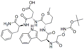 (3S)-3-[[(1S)-1-carbamoyl-2-phenyl-ethyl]carbamoyl]-3-[[(2S)-2-[[(2S)- 3-(1H-indol-3-yl)-2-[[2-(tert-butoxycarbonylamino)oxyacetyl]amino]prop anoyl]amino]-4-methylsulfanyl-butanoyl]amino]propanoic acid CAS#: 68172-06-5