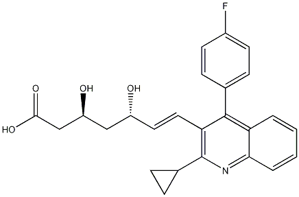 (3S,5S,6E)-7-[2-Cyclopropyl-4-(4-fluorophenyl)-3-quinolinyl]-3,5-dihydroxy-6-heptenoic acid CAS#: 688735-41-3