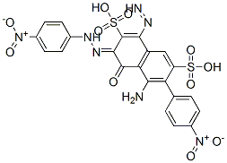 (3Z)-5-amino-6-(4-nitrophenyl)diazenyl-3-[(4-nitrophenyl)hydrazinylidene]-4-oxo-naphthalene-2,7-disulfonic acid CAS#: 68084-24-2
