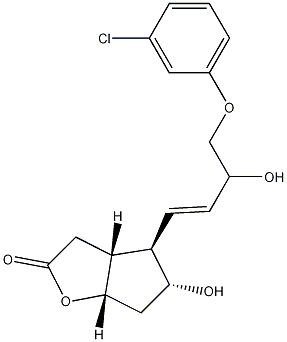 (3aR,4R,5R,6aS)-4-[(1E)-4-(3-Chlorophenoxy)-3-hydroxy-1-buten-1-yl]hexahydro-5-hydroxy-2H-cyclopenta[b]furan-2-one CAS#: 652152-39-1
