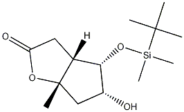 (3aR,4S,5R,6aS)-4-(tert-Butyldimethylsilyloxy)methyl-5-hydroxy-hexahydro-2H-cyclopenta[b]furan-2-one CAS#: 65025-94-7