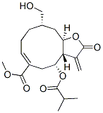 (3aS,4R,6E,10S,11aR)-2,3,3a,4,5,8,9,10,11,11a-Decahydro-10-hydroxymethyl-3-methylene-4-(2-methyl-1-oxopropoxy)-2-oxocyclodeca[b]furan-6-carboxylic acid methyl ester CAS#: 67927-54-2