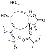 (3aS,4S,5R,6E,8R,10E,11aR)-5-Acetoxy-2,3,3a,4,5,8,9,11a-octahydro-8-hydroxy-10-hydroxymethyl-3-methylene-4-[[(Z)-2-methyl-1-oxo-2-butenyl]oxy]-2-oxocyclodeca[b]furan-6-carboxylic acid methyl ester CAS#: 68024-36-2