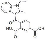 4-[(1-ethyl-2-methyl-1H-indol-3-yl)carbonyl]isophthalic acid CAS#: 67697-32-9