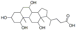 4-(1,3,7,12-tetrahydroxy-10,13-dimethyl-2,3,4,5,6,7,8,9,11,12,14,15,16,17-tetradecahydro-1H-cyclopenta[a]phenanthren-17-yl)pentanoic acid CAS#: 63266-89-7