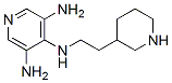 4-[2-(3-Piperidyl)ethylamino]pyridine-3,5-diamine CAS#: 63681-00-5