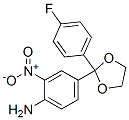 4-[2-(4-fluorophenyl)-1,3-dioxolan-2-yl]-2-nitroaniline CAS#: 64420-30-0