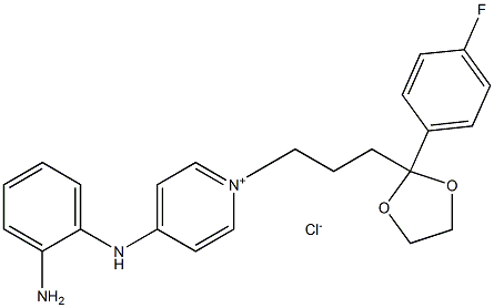 4-[(2-AMinophenyl)aMino]-1-[3-[2-(4-fluorophenyl)-1,3-dioxolan-2-yl]propyl]pyridiniuM Chloride CAS#: 65053-27-2