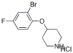 4-(2-Bromo-4-fluorophenoxy)piperidinehydrochloride CAS#: 647014-45-7