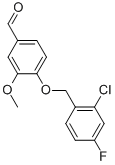 4-[(2-CHLORO-4-FLUOROBENZYL)OXY]-3-METHOXYBENZALDEHYDE CAS#: 525570-29-0