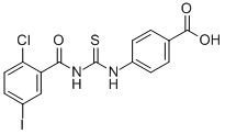4-[[[(2-CHLORO-5-IODOBENZOYL)AMINO]THIOXOMETHYL]AMINO]-BENZOIC ACID CAS#: 531531-42-7