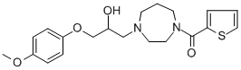 (4-[2-HYDROXY-3-(4-METHOXYPHENOXY)PROPYL]-1,4-DIAZEPAN-1-YL)(2-THIENYL)METHANONE CAS#: 646455-98-3