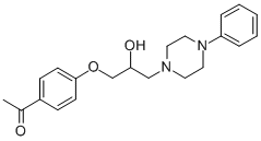 4'-[2-Hydroxy-3-(4-phenylpiperazino)propoxy]acetophenone CAS#: 63990-49-8