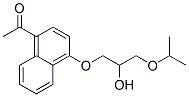 4-(2-Hydroxy-3-isopropoxypropoxy)-1-naphthalenylethanone CAS#: 7761-49-1