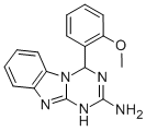 4-(2-METHOXYPHENYL)-1,4-DIHYDRO[1,3,5]TRIAZINO[1,2-A][1,3]BENZIMIDAZOL-2-AMINE CAS#: 669718-22-3