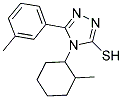 4-(2-METHYL-CYCLOHEXYL)-5-M-TOLYL-4H-[1,2,4]TRIAZOLE-3-THIOL CAS#: 565169-48-4