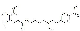 4-[2-[N-Ethyl-N-[4-(3,4,5-trimethoxybenzoyloxy)butyl]amino]ethyl]benzoic acid ethyl ester CAS#: 67114-23-2