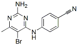 4-[(2-amino-5-bromo-6-methyl-pyrimidin-4-yl)amino]benzonitrile CAS#: 6303-42-0