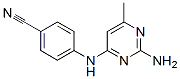4-[(2-amino-6-methyl-pyrimidin-4-yl)amino]benzonitrile CAS#: 6303-41-9
