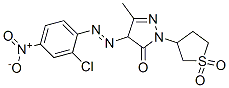 4-[(2-chloro-4-nitrophenyl)azo]-2,4-dihydro-5-methyl-2-(tetrahydro-3-thienyl)-3H-pyrazol-3-one S,S-dioxide CAS#: 62308-14-9