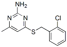 4-[(2-chlorophenyl)methylsulfanyl]-6-methyl-pyrimidin-2-amine CAS#: 6299-21-4
