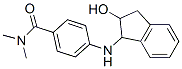 4-[(2-hydroxy-2,3-dihydro-1H-inden-1-yl)amino]-N,N-dimethyl-benzamide CAS#: 796-55-4