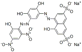 4-[[2,4-Dihydroxy-5-[(2-hydroxy-4,6-dinitrophenyl)azo]phenyl]azo]-5-hydroxy-2,7-naphthalenedisulfonic acid disodium salt CAS#: 63589-12-8