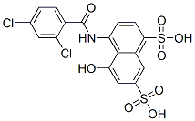4-[(2,4-dichlorobenzoyl)amino]-5-hydroxynaphthalene-1,7-disulphonic acid CAS#: 6528-49-0