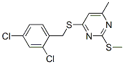 4-[(2,4-dichlorophenyl)methylsulfanyl]-6-methyl-2-methylsulfanyl-pyrim idine CAS#: 6310-07-2