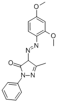 4-[(2,4-dimethoxyphenyl)azo]-2,4-dihydro-5-methyl-2-phenyl-3H-pyrazol-3-one CAS#: 61550-72-9