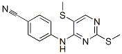 4-[[2,5-bis(methylsulfanyl)pyrimidin-4-yl]amino]benzonitrile CAS#: 7402-64-4