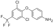 4-(2,6-DICHLORO-4-TRIFLUOROMETHYL-PHENOXY)-PHENYLAMINE CAS#: 61946-83-6