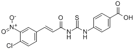 4-[[[[3-(4-CHLORO-3-NITROPHENYL)-1-OXO-2-PROPENYL]AMINO]THIOXOMETHYL]AMINO]-BENZOIC ACID CAS#: 530152-72-8