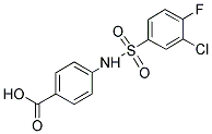 4-([(3-CHLORO-4-FLUOROPHENYL)SULFONYL]AMINO)BENZOIC ACID CAS#: 612043-04-6