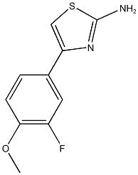 4-(3-FLUORO-4-METHOXYPHENYL)-1,3-THIAZOL-2-AMINE CAS#: 716-75-6