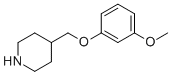 4-[(3-METHOXYPHENOXY)METHYL]PIPERIDINE CAS#: 63608-37-7