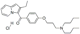 [4-[3-(dibutylamino)propoxy]phenyl](2-ethylindolizin-3-yl)methanone monohydrochloride CAS#: 62134-34-3