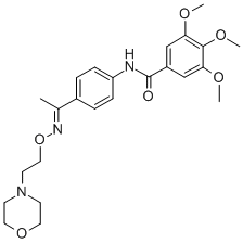 4'-(3,4,5-Trimethoxybenzoylamino)acetophenone O-(2-morpholinoethyl)oxime CAS#: 69365-69-1